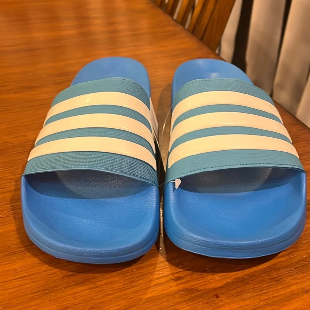 Adidas Adilette Shower Pool Slides Sandals Shoes new blue B42211 Men’s Size 12